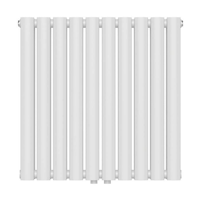 Termosifone Nore ad Acqua Calda Pannello Doppio con Elementi Tubolari 60 x 60 cm Bianco [neu.haus]