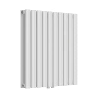 Termosifone Nore ad Acqua Calda Pannello Doppio con Elementi Tubolari 60 x 60 cm Bianco [neu.haus]