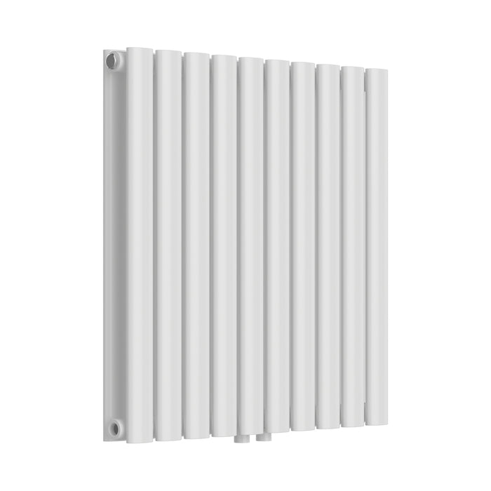 Termosifone Nore ad Acqua Calda Pannello Doppio con Elementi Tubolari 60 x 60 cm Bianco [neu.haus]
