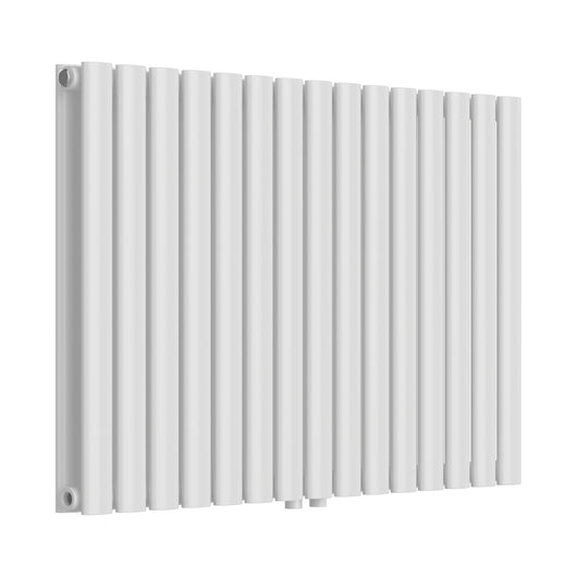 Termosifone Nore ad Acqua Calda Pannello Doppio con Elementi Tubolari 60 x 90 cm Bianco [neu.haus]