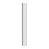 Termosifone Nore ad Acqua Calda Pannello Doppio con Elementi Tubolari 160 x 24 cm Bianco [neu.haus]