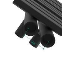 Scalda Asciugamani da Parete Slidre ad Acqua Calda 120 x 50 cm - Nero [neu.haus]