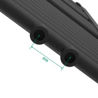 Scaldasalviette da Parete Voss 120 x 40 cm Nero [neu.haus]