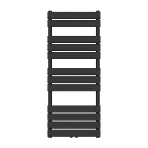 Scalda Asciugamani da Parete Voss ad Acqua Calda 120 x 50 cm Nero [neu.haus]