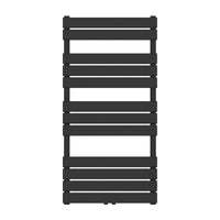 Scalda Asciugamani da Parete Voss ad Acqua Calda 120 x 60 cm Nero [neu.haus]