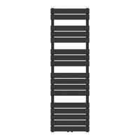 Scalda Asciugamani da Parete Voss ad Acqua Calda 160 x 50 cm Nero [neu.haus]