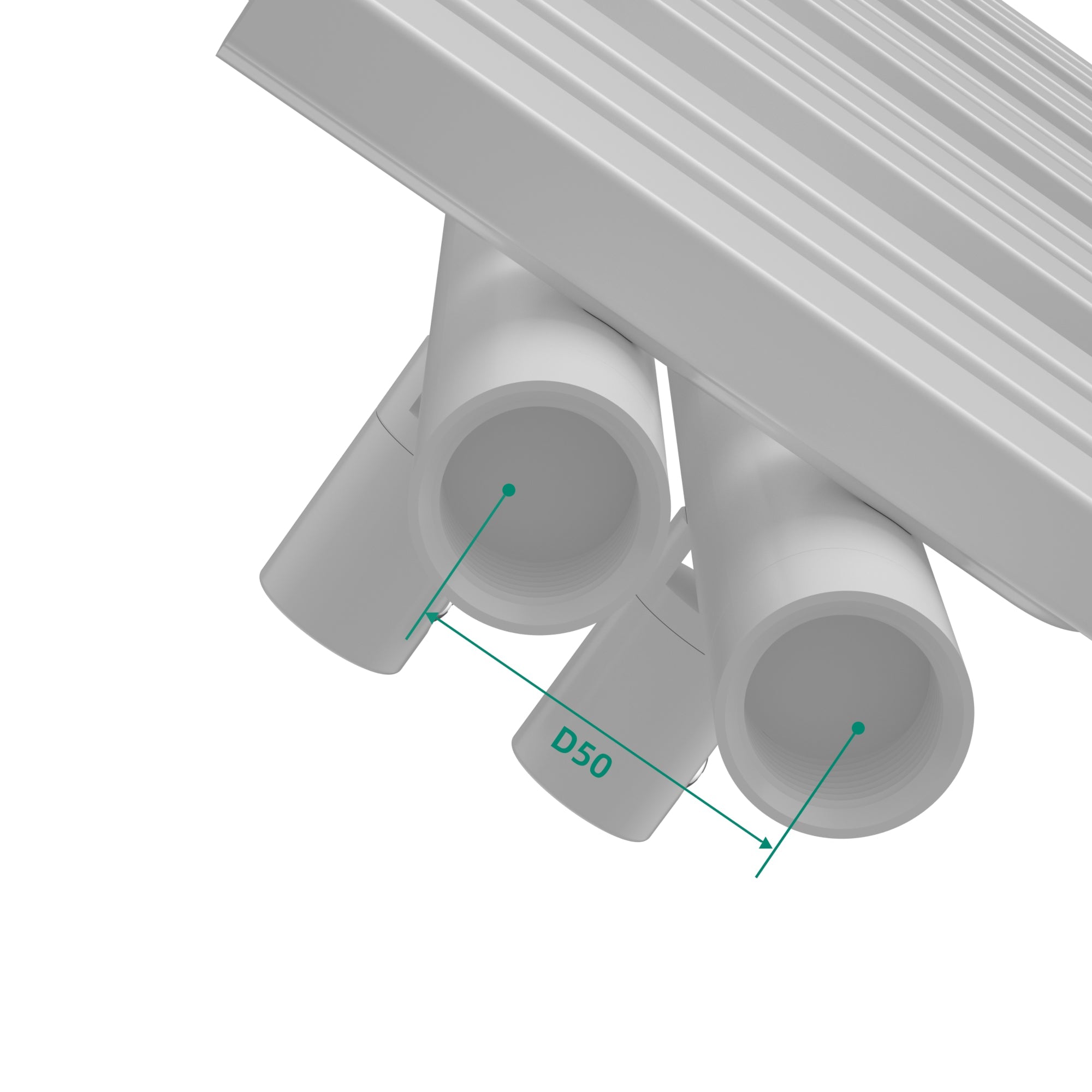 Radiatore scaldasalviette da bagno acciaio 120 x 50 cm bianco 03_0010401