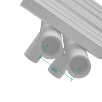 Radiatore scaldasalviette da bagno acciaio 120 x 50 cm bianco 03_0010401