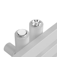 Radiatore scaldasalviette da bagno acciaio 120 x 50 cm bianco 03_0010401