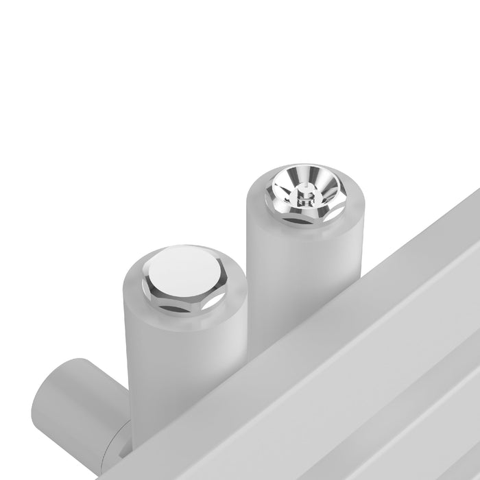 Radiatore scaldasalviette da bagno acciaio 120 x 50 cm bianco 03_0010401