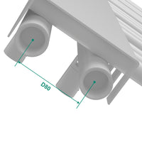 Scalda Asciugamani da Parete Kviteseid ad Acqua Calda 120 x 50 cm Bianco [neu.haus]