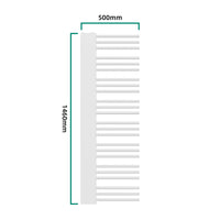 Scalda Asciugamani da Parete Kviteseid ad Acqua Calda 146 x 45 cm Bianco [neu.haus]