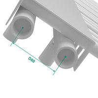 Scalda Asciugamani da Parete Kviteseid ad Acqua Calda 146 x 45 cm Bianco [neu.haus]