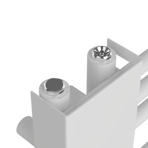 Scalda Asciugamani da Parete Kviteseid ad Acqua Calda 146 x 45 cm Bianco [neu.haus]