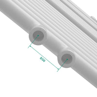Radiatore scaldasalviette da bagno acciaio 120 x 60 cm bianco 03_0010417