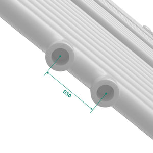 Radiatore scaldasalviette da bagno acciaio 120 x 60 cm bianco 03_0010417