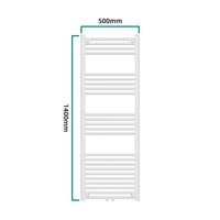 Scaldasalviette da Parete Voss 140 x 50 cm Bianco [neu.haus]