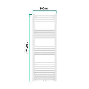 Scaldasalviette da Parete Voss 140 x 50 cm Bianco [neu.haus]