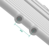 Scaldasalviette da Parete Voss 140 x 60 cm Bianco [neu.haus]