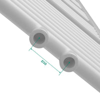Radiatore scaldasalviette da bagno acciaio 160 x 40 cm bianco 03_0010425
