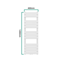 Scalda Asciugamani da Parete Voss ad Acqua Calda 120 x 40 cm Bianco [neu.haus]