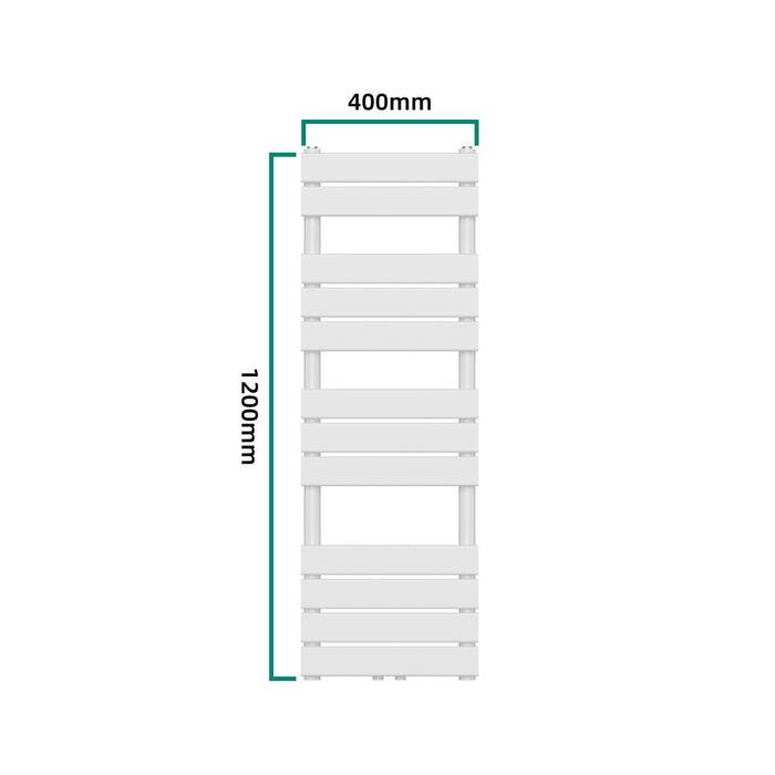 Scalda Asciugamani da Parete Voss ad Acqua Calda 120 x 40 cm Bianco [neu.haus]