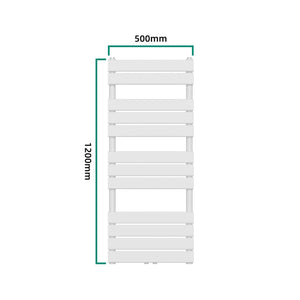 Scalda Asciugamani da Parete Voss ad Acqua Calda 120 x 50 cm Bianco [neu.haus]