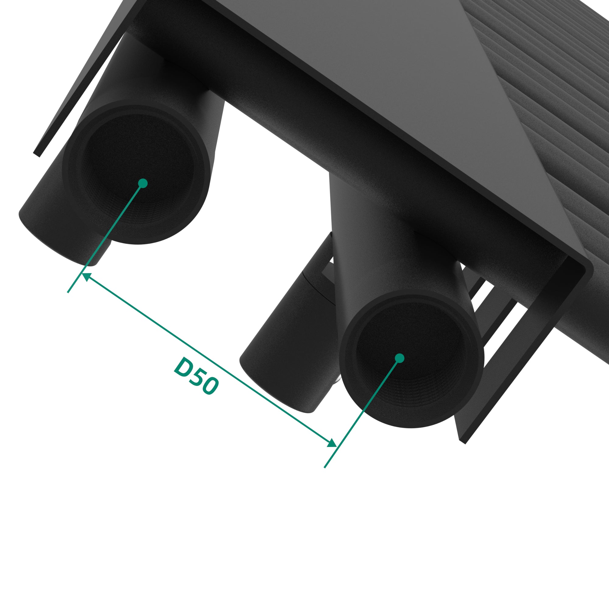 Scalda Asciugamani da Parete Kviteseid Scaldasalviette ad Acqua Calda 146x45 cm 558 W Nero [neu.haus]