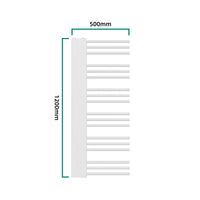 Scalda Asciugamani da Parete Kviteseid Scaldasalviette ad Acqua Calda 120x50 cm 470 W Bianco [neu.haus]