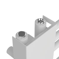 Scalda Asciugamani da Parete Kviteseid Scaldasalviette ad Acqua Calda 146x45 cm 558 W Bianco [neu.haus]