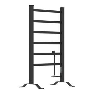 Scaldasalviette Elettrico Savitaipale da Terra o da Parete 85 x 55 cm 100 W Nero pro.tec