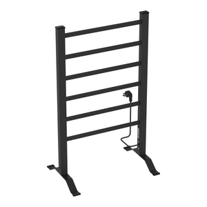 Scaldasalviette Elettrico Savitaipale da Terra o da Parete 85 x 55 cm 100 W Nero pro.tec