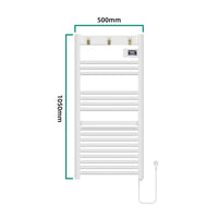 Scaldasalviette Elettrico Uvdal 105 x 50 cm 500 W Bianco pro.tec