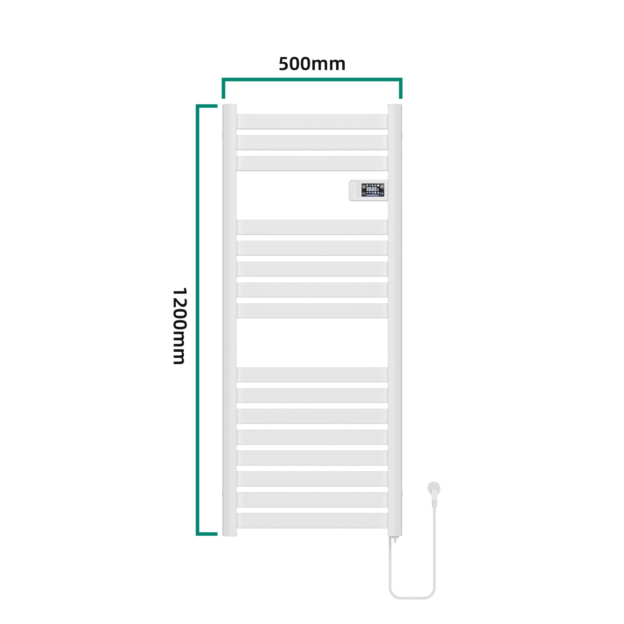 Scaldasalviette Elettrico Ringebu 120 x 50 cm 500 W Bianco pro.tec