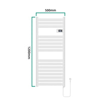 Scaldasalviette Elettrico Ringebu 120 x 50 cm 500 W Bianco pro.tec