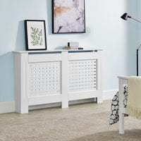 Copritermosifone Charleston Mobile Copri Radiatore Larghezza 152 cm - Bianco [en.casa]