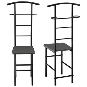 Servomuto Anaheim con Seduta Gruccia e Portapantaloni - Grigio Scuro [en.casa]