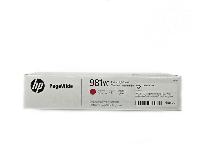 Hewlett Packard LOR18YC Cartuccia d'Inchiostro, Magenta Originale per E58650 Series - Prezzo Promo Scadenza Febbraio 2025