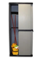 MONGARDI Armadio Portascope Ante scorrevoli, Ripiani Regolabili (Interno/Esterno), 68x40,5x168