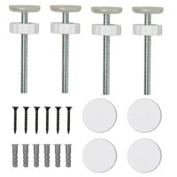 Cancelletto di Sicurezza per Cani in Acciaio e ABS, Estensibile 75-145cm per Scale e Porte, Bianco