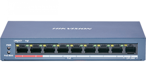 Hikvision DS-3E0109P-E-M SWITCH DI RETE 8 PORTE POE + 1 PORTA 10/100MBPS 1.8GBPS