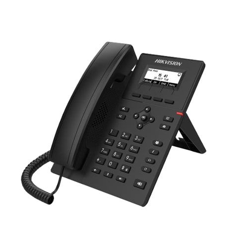 Hikvision DS-KP6000-HE1. Telefono Voip con display 4 linee Sip,doppia porta di rete 10/100Mbps,PoE