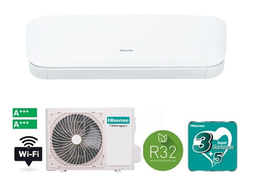 Hisense QJ25XJ3AG/AS25XV04W condizionatore fisso Climatizzatore split system Bianco