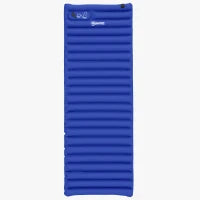 Materasso Gonfiabile Singolo con Pompa a Pedale Incorporata, in Plastica 190T, 195x70x10 cm, Blu