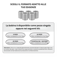 Kit filo cotto bianco argenteo per armature in cemento armato *** pezzi 25, confezione 1