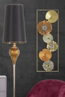 Pannello In Ferro Leaf -B- Cm 31.5X3X90