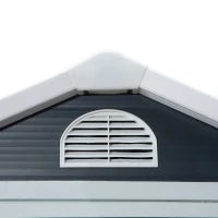 Casetta da Giardino Porta Attrezzi in Metallo e PP, 134x104x204 cm, Grigio