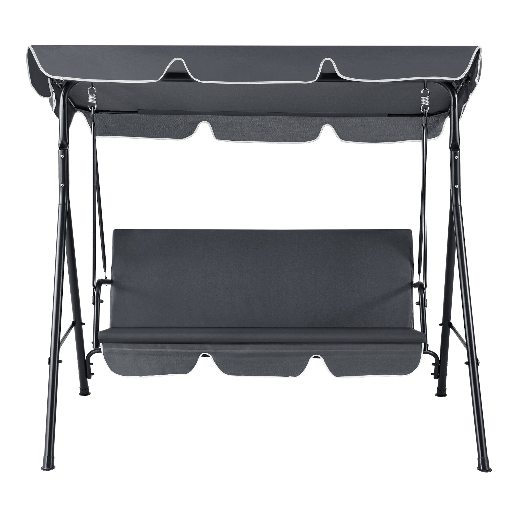 Dondolo da Giardino a 3 Posti di Seduta con Tettuccio Parasole