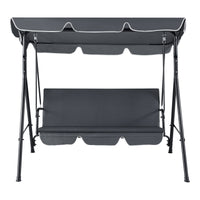 Dondolo da Giardino a 3 Posti di Seduta con Tettuccio Parasole