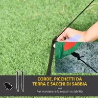 Albero di Natale Bianco Gonfiabile 245cm Gigante e Impermeabile con Luci a LED, Decorazione Natalizia per Esterni